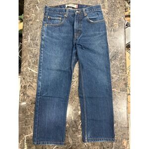 Levis 505 Regular Fit Jeans Mens 31x30 Medium Wash Blue Straight Leg Denim